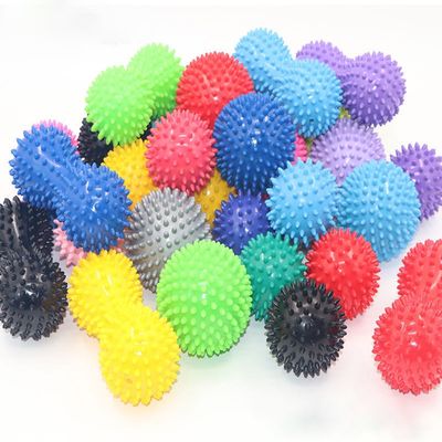 Amazon Multiple Colors Fitness Soft Silicone Spiky Foot Roller Massage Ball
