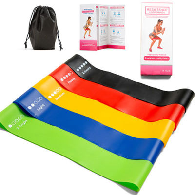 Pink 50cm TPE Resistance Bands TPE Physical Therapy Bands For Legs