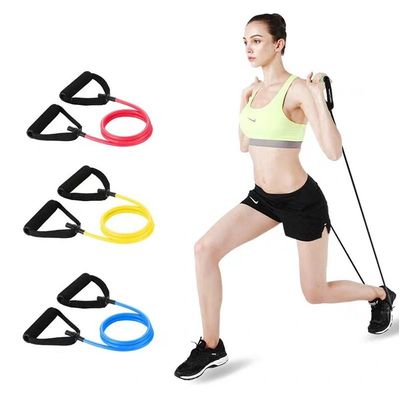 TPE 120cm Yoga Pull Rope Pull Rope Elastic Resistance Bands Door Anchor