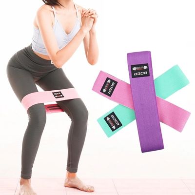 76*8cm ZHIHUI Fabric Booty Resistance Bands Non Slip 3 Types