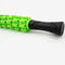 17.5x1.5in Green Massage Stick Hand Held Roller For Muscles Stainless Tube