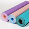 Two Color TPE 0.61m Workout Yoga Mat 2 Inch Thick Rapid Resilience