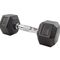 Steel Physical Fitness Gear 10 Lb Cast Hex Dumbbell Rubber Coated 5 Lb
